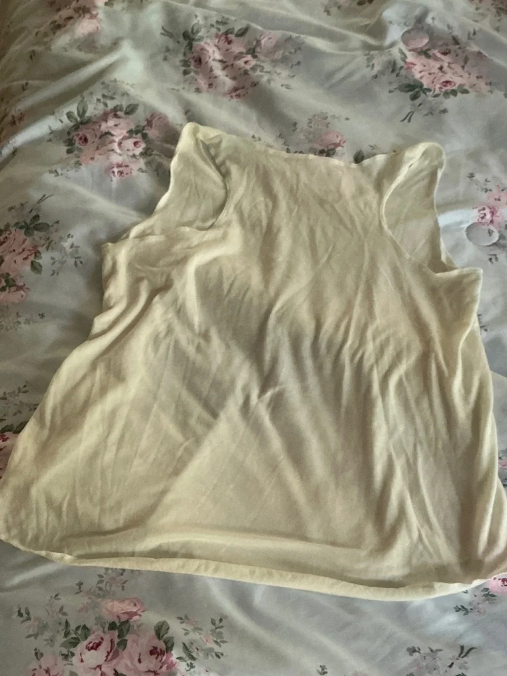 White Sleeveless Cat Shirt Sz M